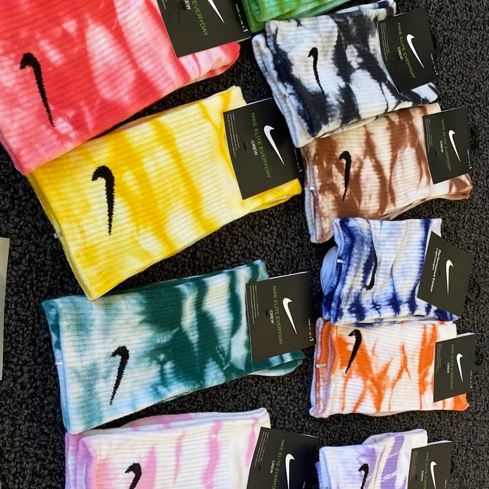 Tye Dye Nike Crew Socks